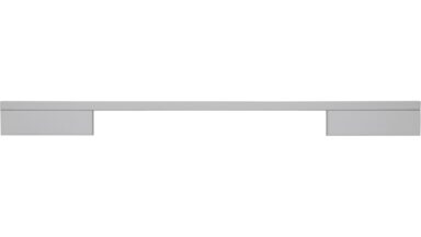 Griff Wendlingen Aluminium silber natur matt - 348 mm lang  vor weißem Hintergrund