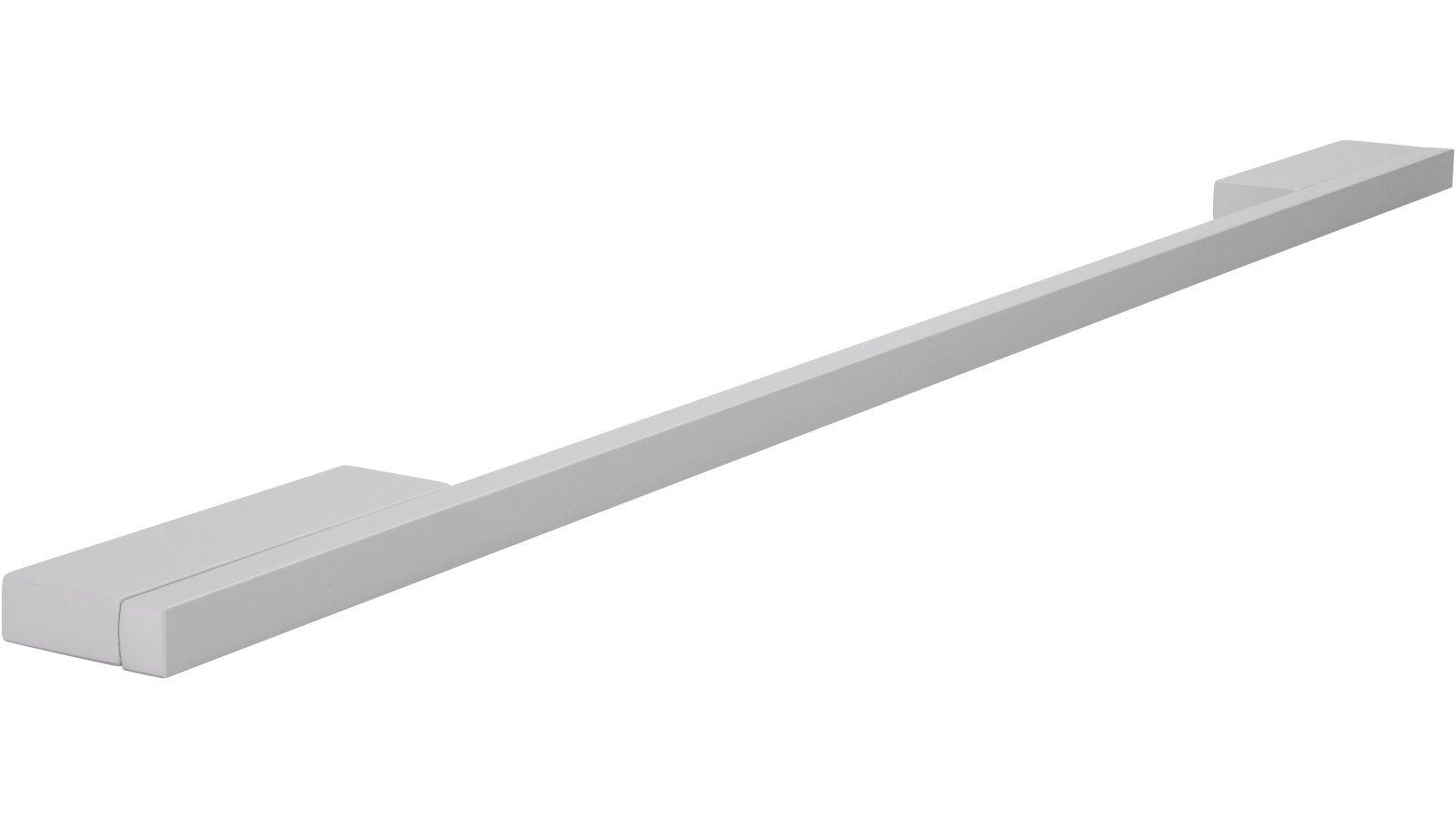 Griff Wendlingen Aluminium silber natur matt - 476 mm lang  vor weißem Hintergrund