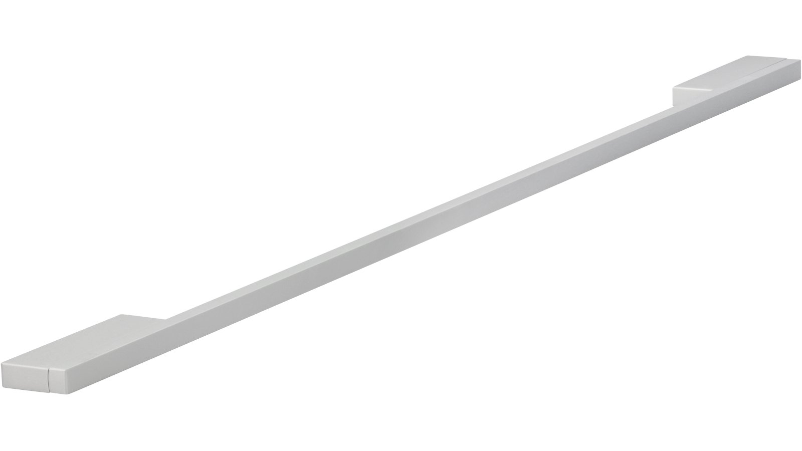 Griff Wendlingen Aluminium silber natur matt - 604 mm lang  vor weißem Hintergrund