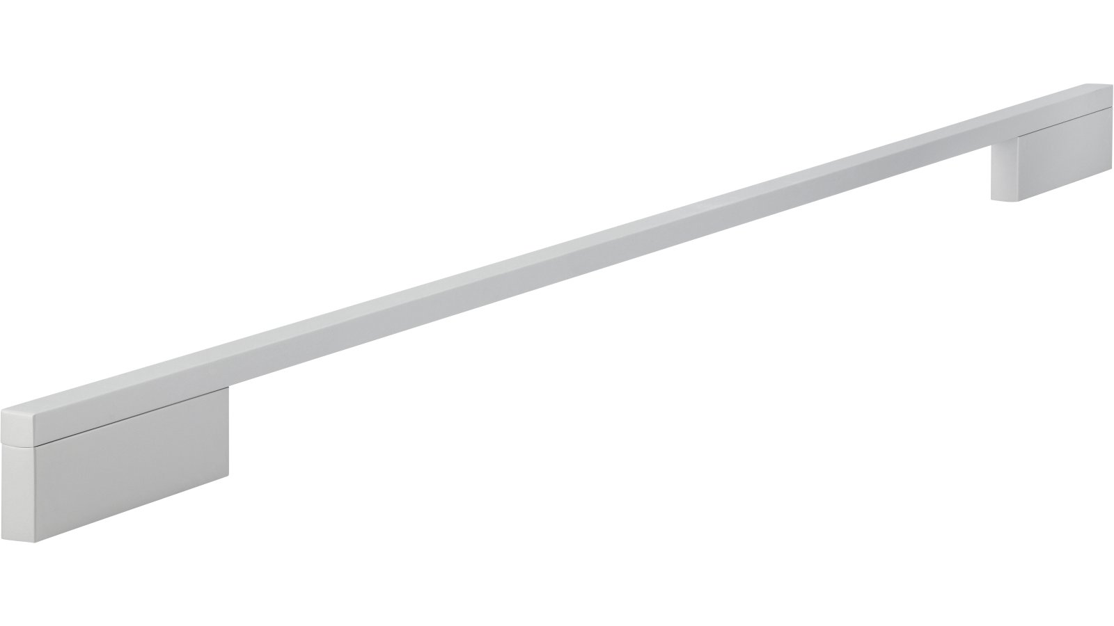 Griff Wendlingen Aluminium silber natur matt - 604 mm lang  vor weißem Hintergrund