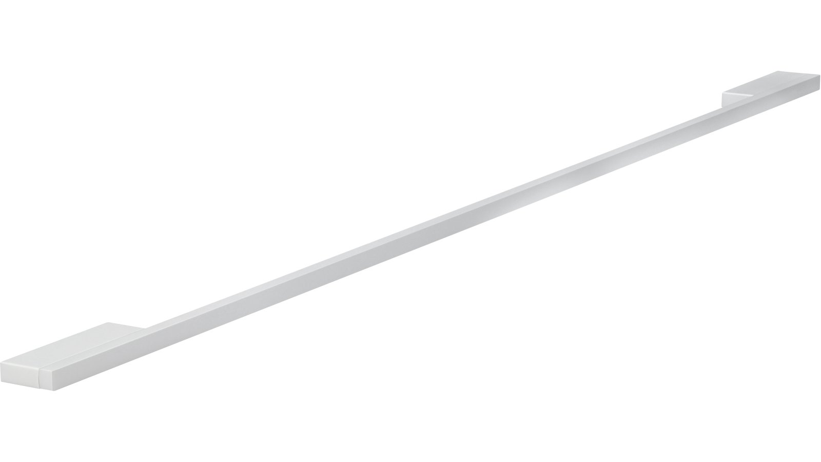 Griff Wendlingen Aluminium silber natur matt - 764 mm lang  vor weißem Hintergrund
