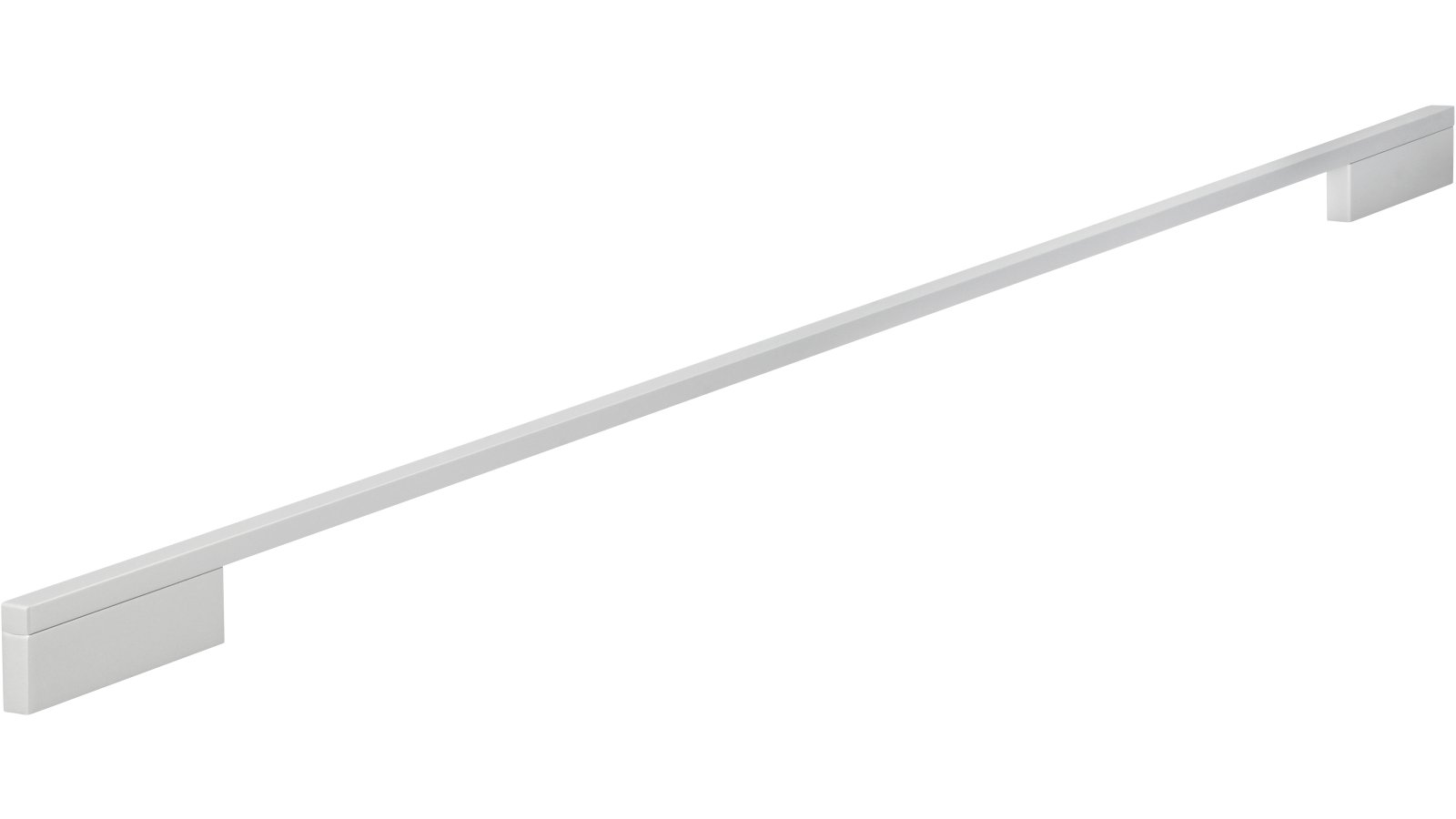 Griff Wendlingen Aluminium silber natur matt - 764 mm lang  vor weißem Hintergrund