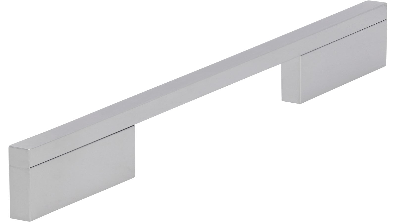 Griff Wendlingen Aluminium chrom glänzend - 284 mm lang  vor weißem Hintergrund