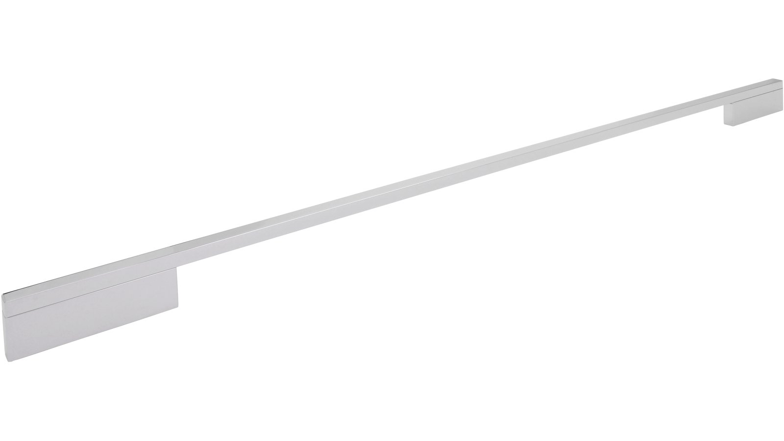 Moebelgriff-Wendlingen-chrom-alufarbig-Aluminium-laenge-604-720486 Griff Wendlingen Aluminium chrom glänzend - 604 mm lang vor weißem Hintergrund