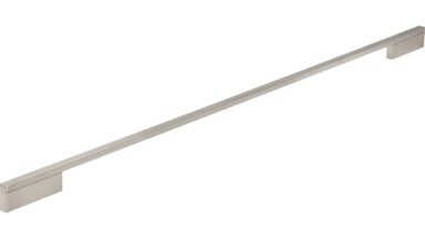 Griff Wendlingen Aluminium vernickelt feingeschliffen - 764 mm lang  vor weißem Hintergrund