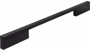Griff Wendlingen Aluminium schwarz - 348 mm lang vor weißem Hintergrund