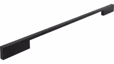 Griff Wendlingen Aluminium schwarz - 508 mm lang vor weißem Hintergrund