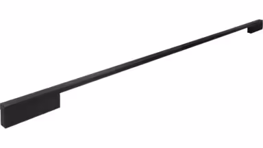 Griff Wendlingen Aluminium schwarz - 764 mm lang vor weißem Hintergrund