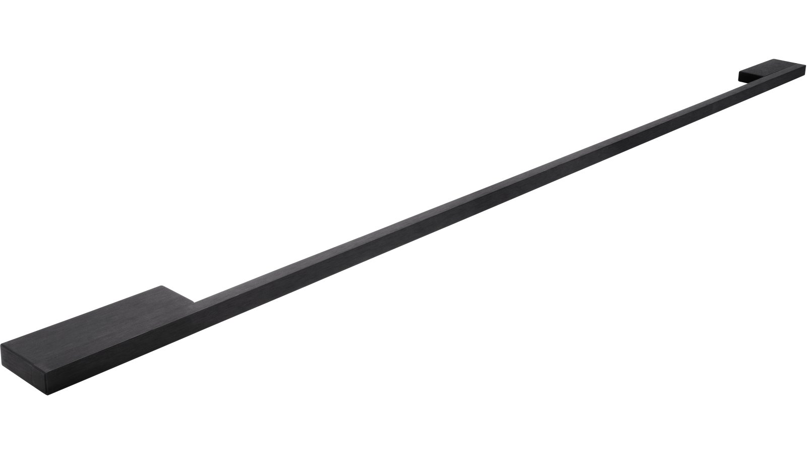Griff Wendlingen Aluminium schwarz - 764 mm lang  vor weißem Hintergrund