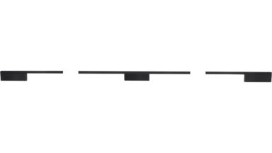 Griff Wendlingen Aluminium schwarz - 908 mm lang  vor weißem Hintergrund
