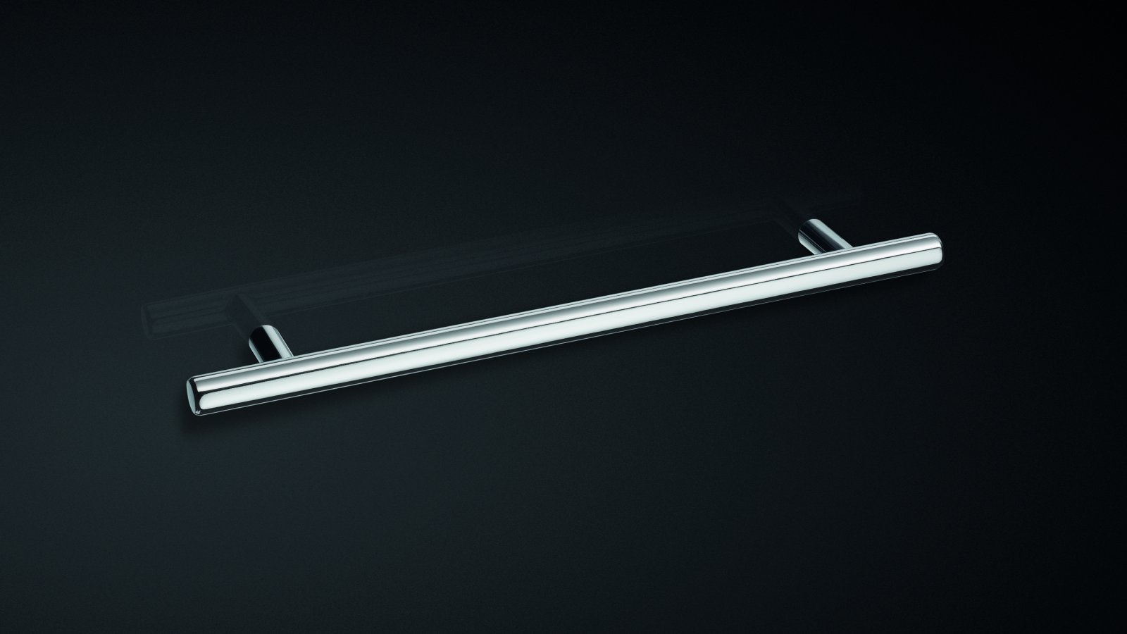 Stangengriff Burscheid Stahl vergoldet poliert - 168 mm lang  vor weißem Hintergrund