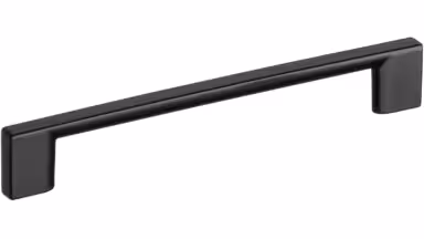 Design-Bügelgriff Schwäbisch-Hall Zamak schwarz - 188 mm lang vor weißem Hintergrund