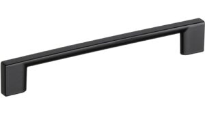 Design-Bügelgriff Schwäbisch-Hall Zamak schwarz - 359 mm lang  vor weißem Hintergrund