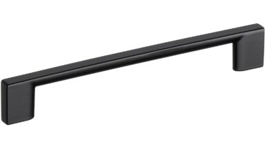 Design-Bügelgriff Schwäbisch-Hall Zamak schwarz - 359 mm lang vor weißem Hintergrund