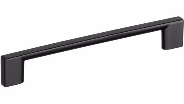 Design-Bügelgriff Schwäbisch-Hall Zamak schwarz - 359 mm lang  vor weißem Hintergrund