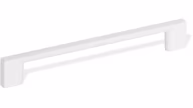 Design-Bügelgriff Schwäbisch-Hall Zamak weiß - 188 mm lang vor weißem Hintergrund