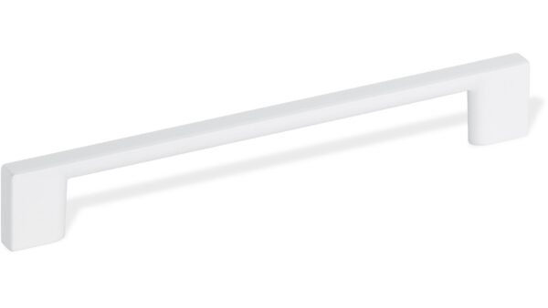 Design-Bügelgriff Schwäbisch-Hall Zamak weiß - 188 mm lang  vor weißem Hintergrund