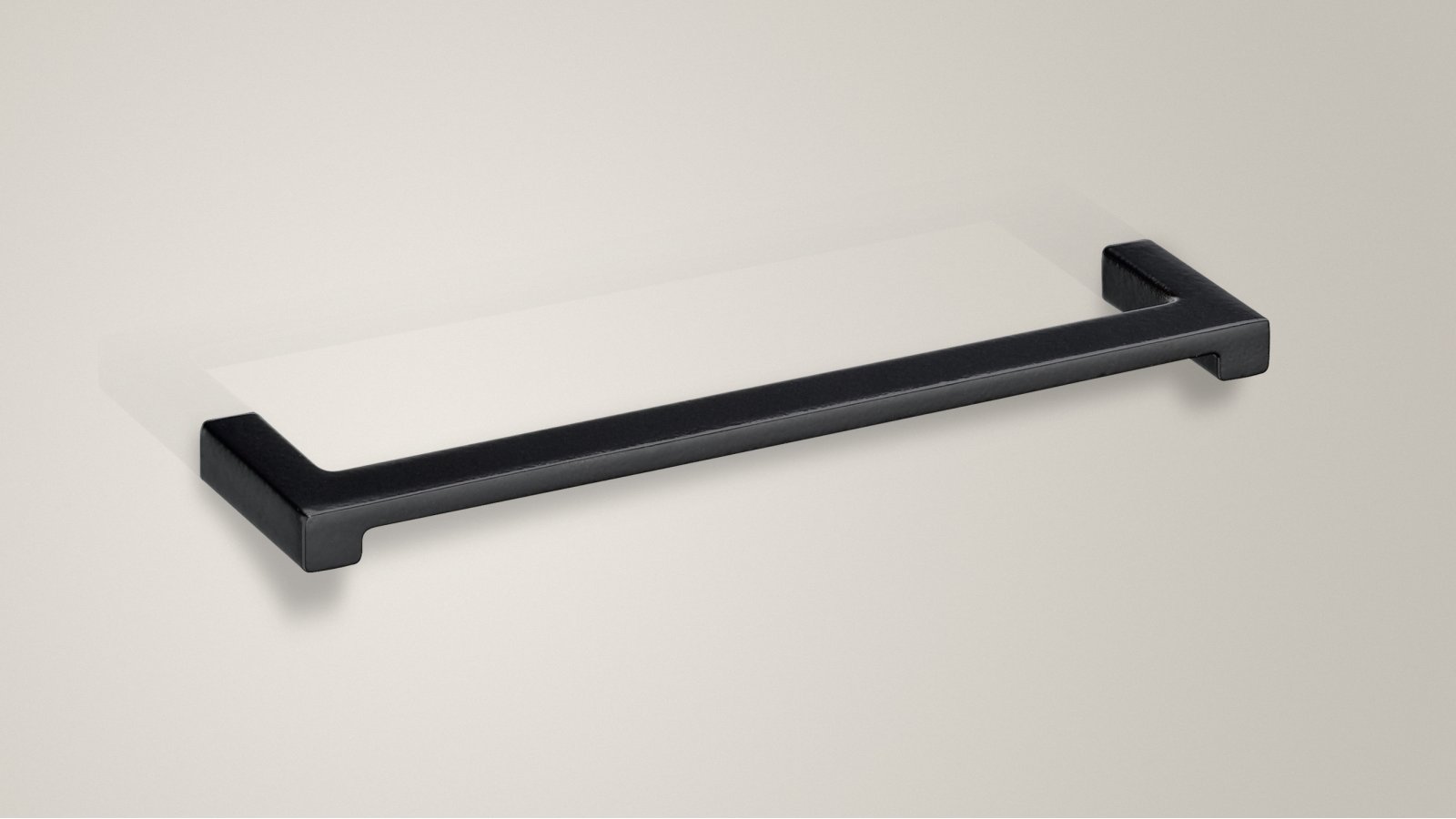 Design-Bügelgriff Waren Zamak weiß - 170 mm lang  vor weißem Hintergrund