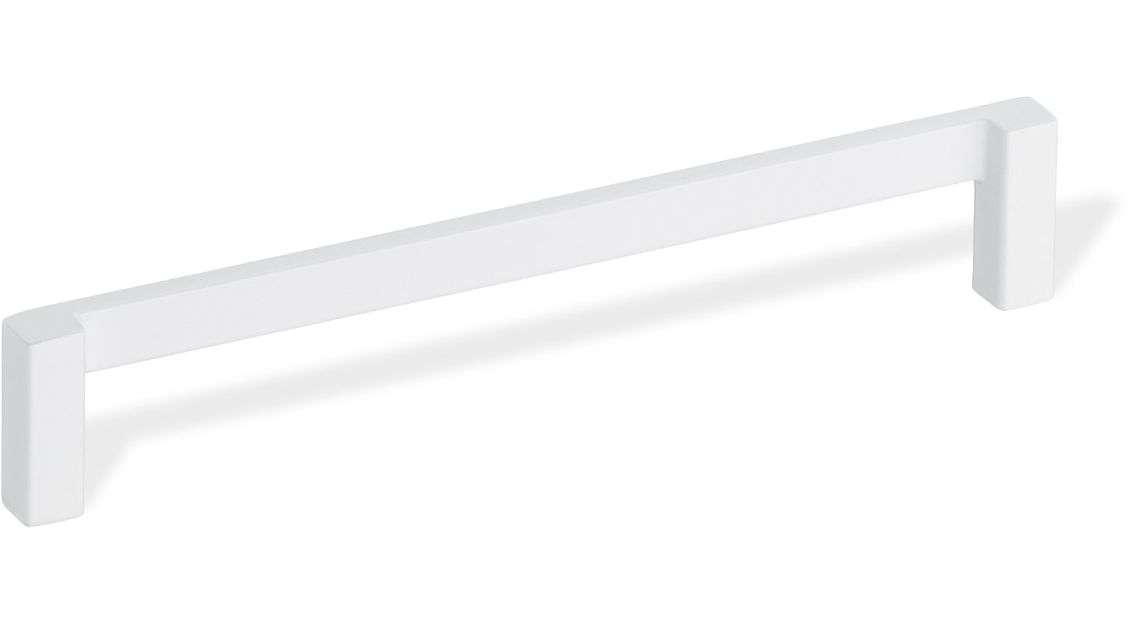 Design-Bügelgriff Waren Zamak weiß - 170 mm lang  vor weißem Hintergrund