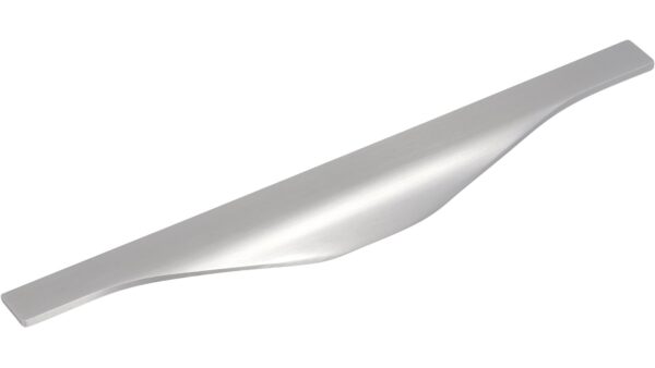 Griffleiste Michendorf Aluminium gebürstet - 295 mm lang vor weißem Hintergrund