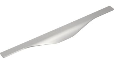 Griffleiste Michendorf Aluminium gebürstet - 345 mm lang  vor weißem Hintergrund