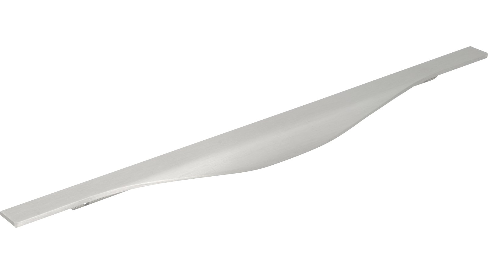 Griffleiste Michendorf Aluminium gebürstet - 445 mm lang  vor weißem Hintergrund