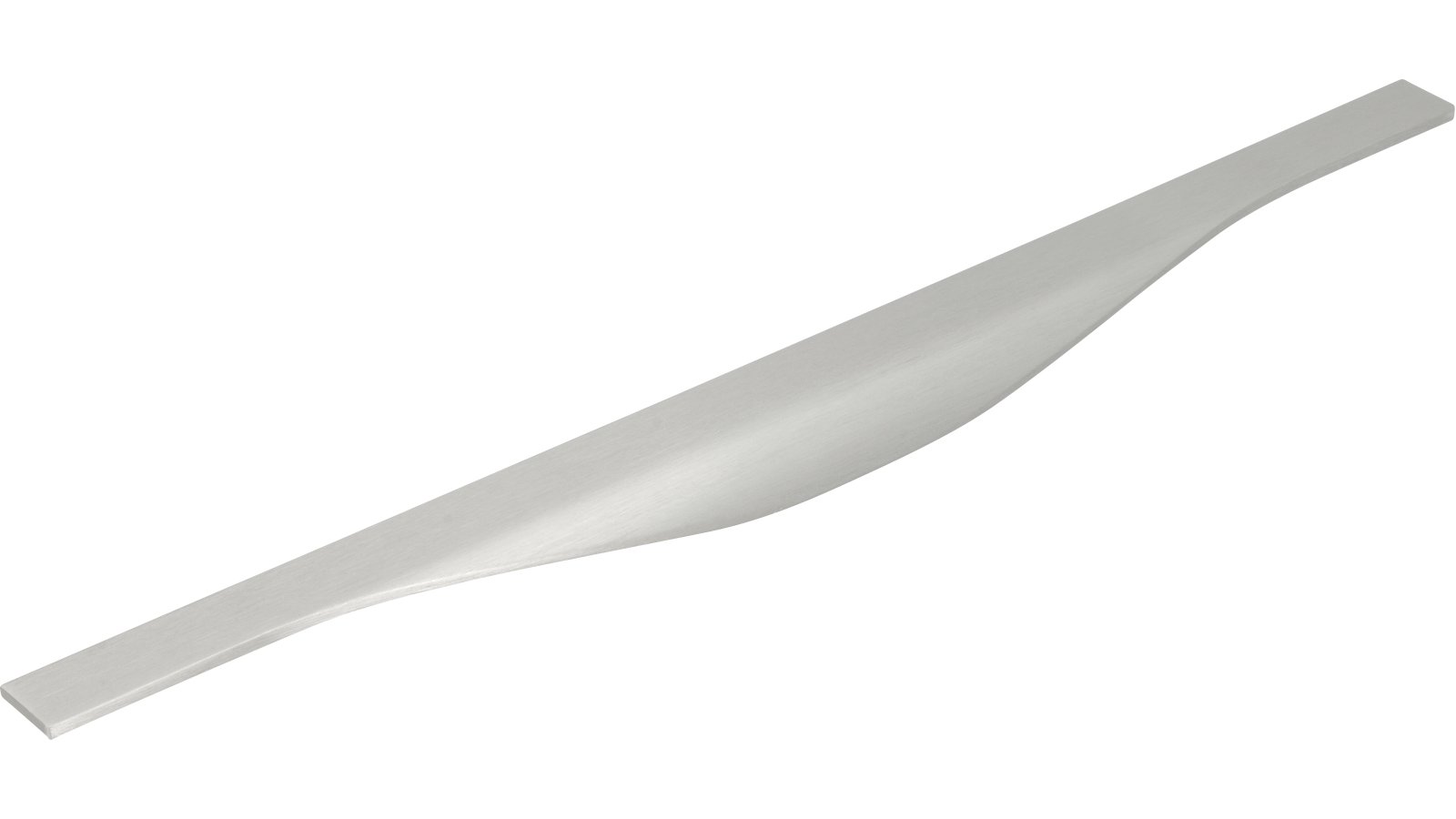 Griffleiste Michendorf Aluminium gebürstet - 445 mm lang  vor weißem Hintergrund