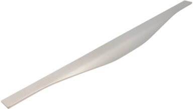 Griffleiste Michendorf Aluminium gebürstet - 495 mm lang  vor weißem Hintergrund