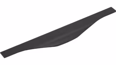 Griffleiste Michendorf Aluminium schwarz matt pulverbeschichtet - 295 mm lang  vor weißem Hintergrund