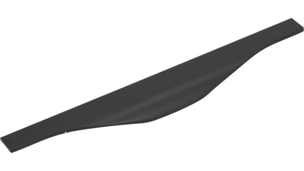 Griffleiste Michendorf Aluminium schwarz matt pulverbeschichtet - 295 mm lang vor weißem Hintergrund