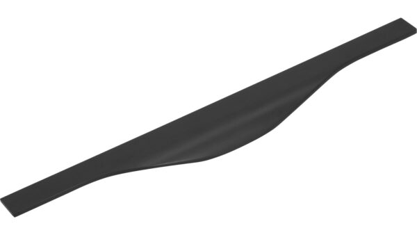 Griffleiste Michendorf Aluminium schwarz matt pulverbeschichtet - 345 mm lang vor weißem Hintergrund