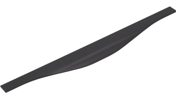 Griffleiste Michendorf Aluminium schwarz matt pulverbeschichtet - 395 mm lang vor weißem Hintergrund