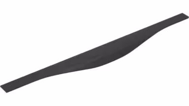 Griffleiste Michendorf Aluminium schwarz matt pulverbeschichtet - 445 mm lang  vor weißem Hintergrund