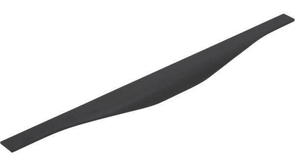 Griffleiste Michendorf Aluminium schwarz matt pulverbeschichtet - 495 mm lang vor weißem Hintergrund