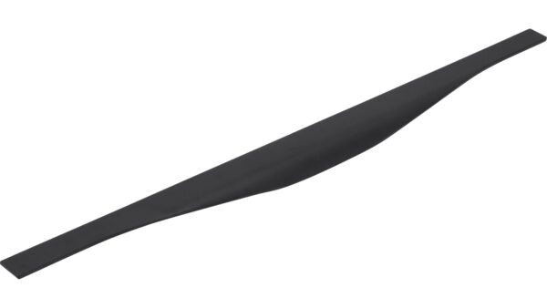 Griffleiste Michendorf Aluminium schwarz matt pulverbeschichtet - 595 mm lang vor weißem Hintergrund