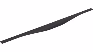 Griffleiste Michendorf Aluminium schwarz matt pulverbeschichtet - 695 mm lang  vor weißem Hintergrund