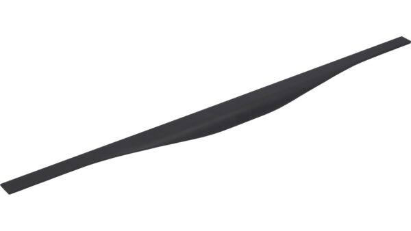 Griffleiste Michendorf Aluminium schwarz matt pulverbeschichtet - 695 mm lang vor weißem Hintergrund