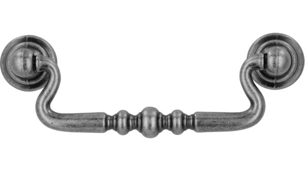 Klöppel Frankenberg Druckguss zinnfarbig 2 stück - 118 mm lang  vor weißem Hintergrund