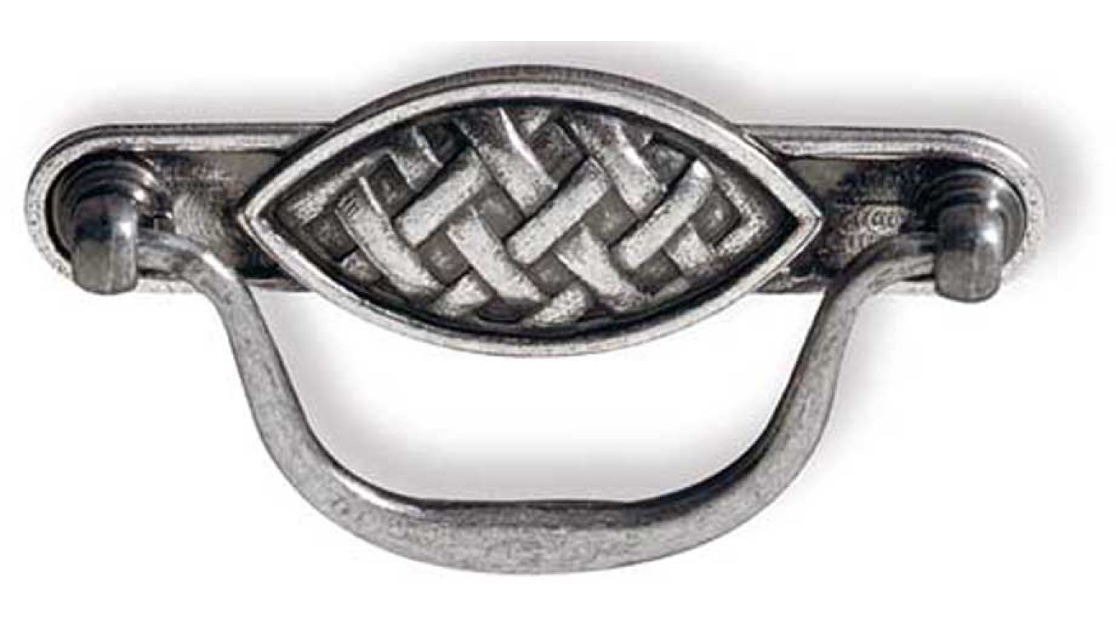 Klöppel Selm Druckguss altsilberfarbig - 115 mm lang  vor weißem Hintergrund