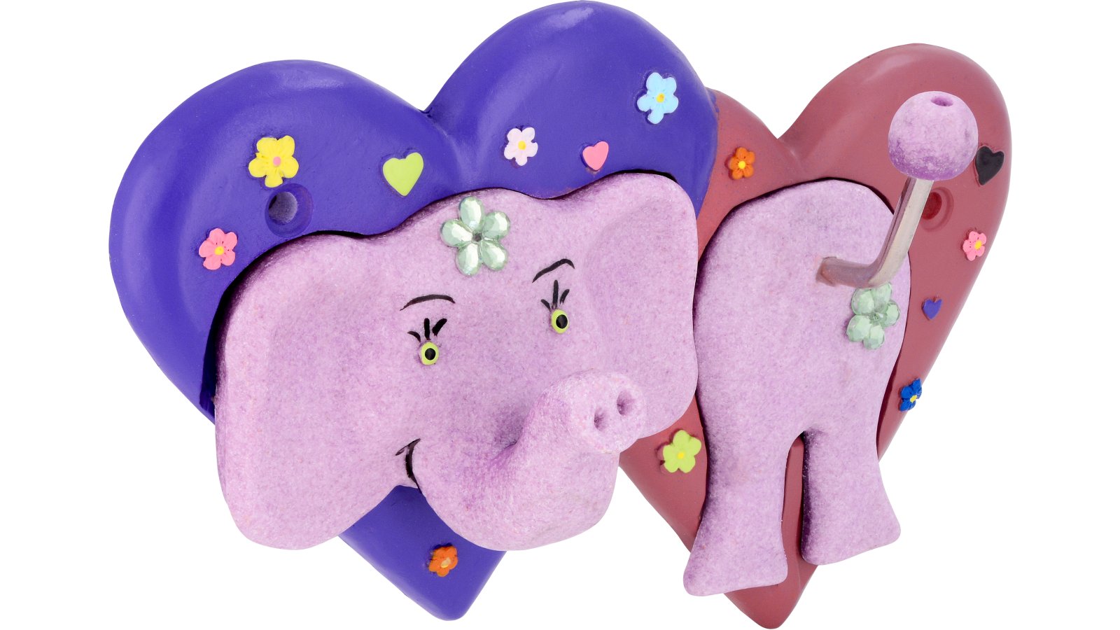 Hakenleiste-Bad-Barmstedt-bunt-Kunststoff-laenge-166-711366-seitlich Hakenleiste Bad-Barmstedt Kunststoff bunt - 166 mm lang vor weißem Hintergrund