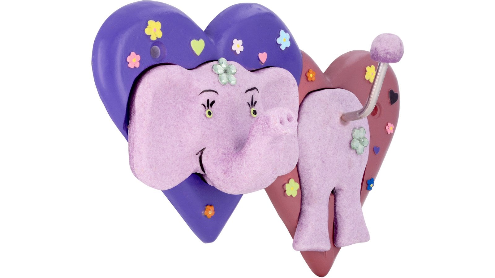 Hakenleiste-Bad-Barmstedt-bunt-Kunststoff-laenge-166-711366 Hakenleiste Bad-Barmstedt Kunststoff bunt - 166 mm lang vor weißem Hintergrund