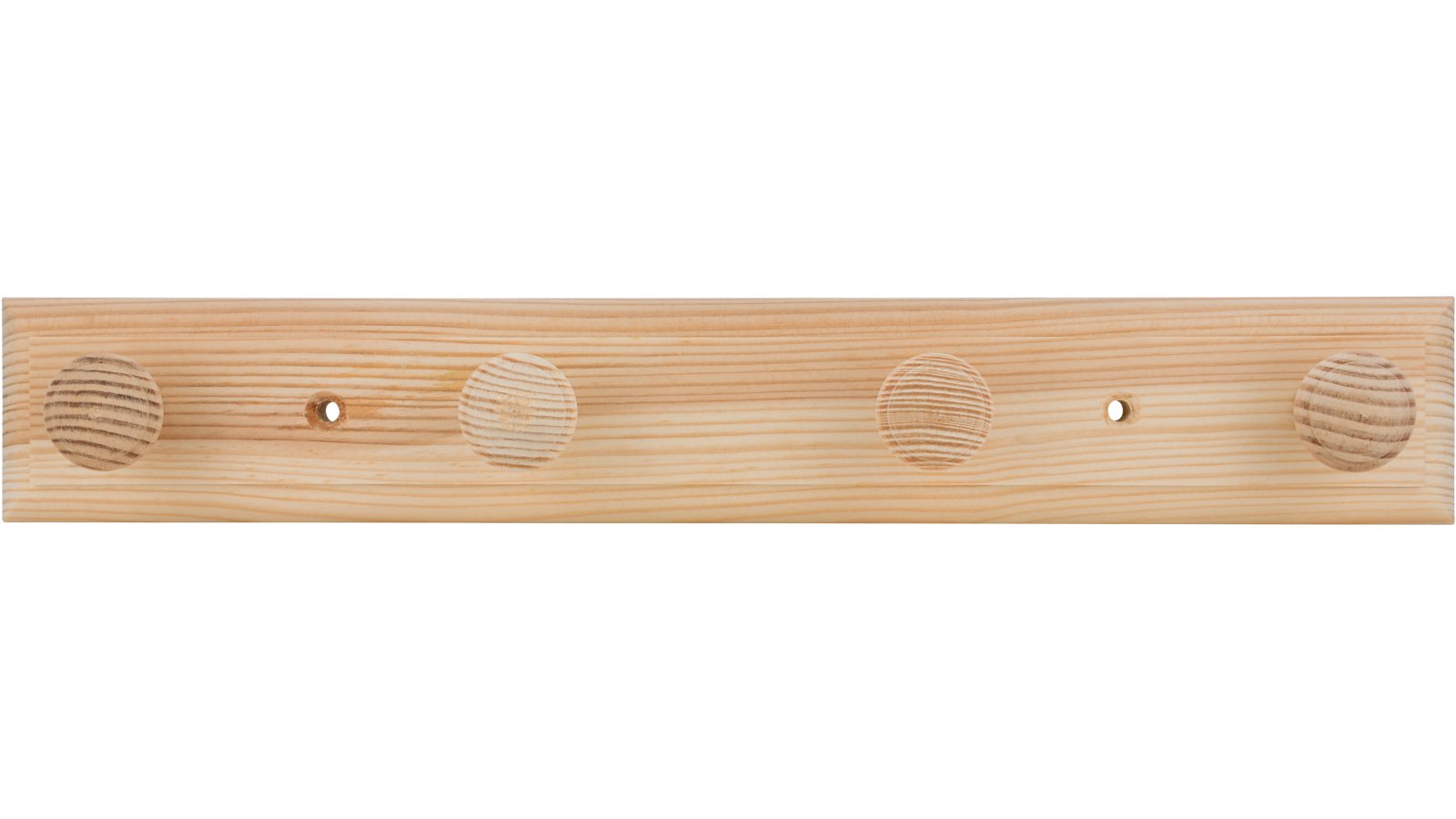 Hakenleiste-Mutterstadt-kiefer-Holz-laenge-300-107956-front Hakenleiste Mutterstadt Holz kiefer roh - 300 mm lang vor weißem Hintergrund