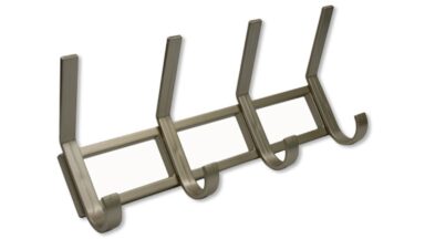 Hakenleiste Nordstemmen Kunststoff nickel - 320 mm lang vor weißem Hintergrund