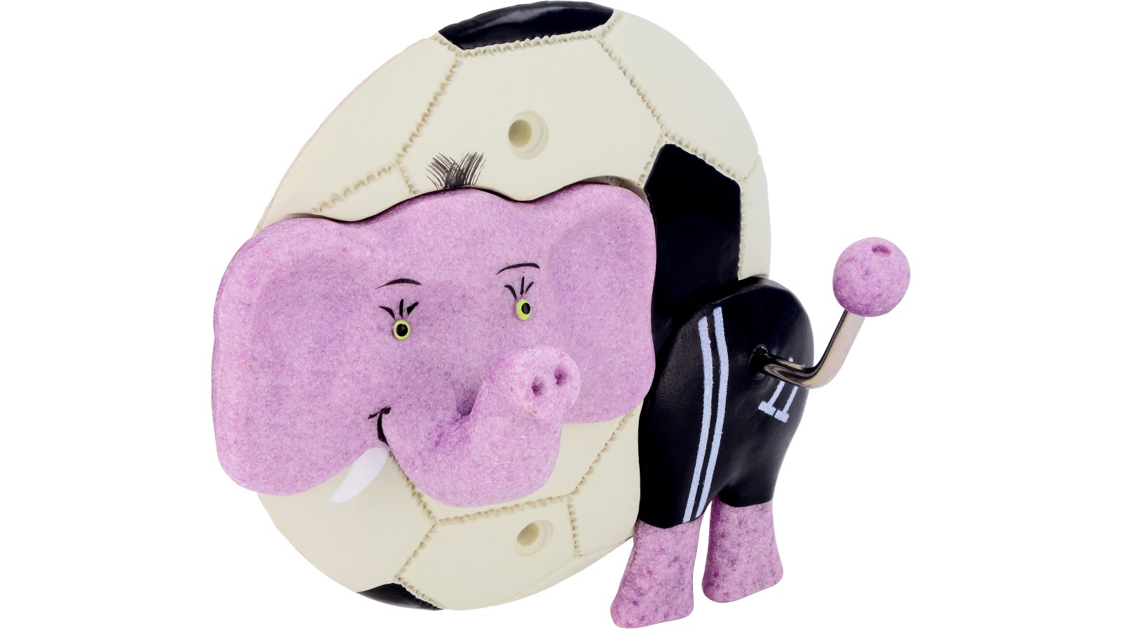 Hakenleiste-Schmoelln-bunt-Kunststoff-laenge-127-711380-seitlich Hakenleiste Schmölln Kunststoff bunt - 127 mm lang vor weißem Hintergrund