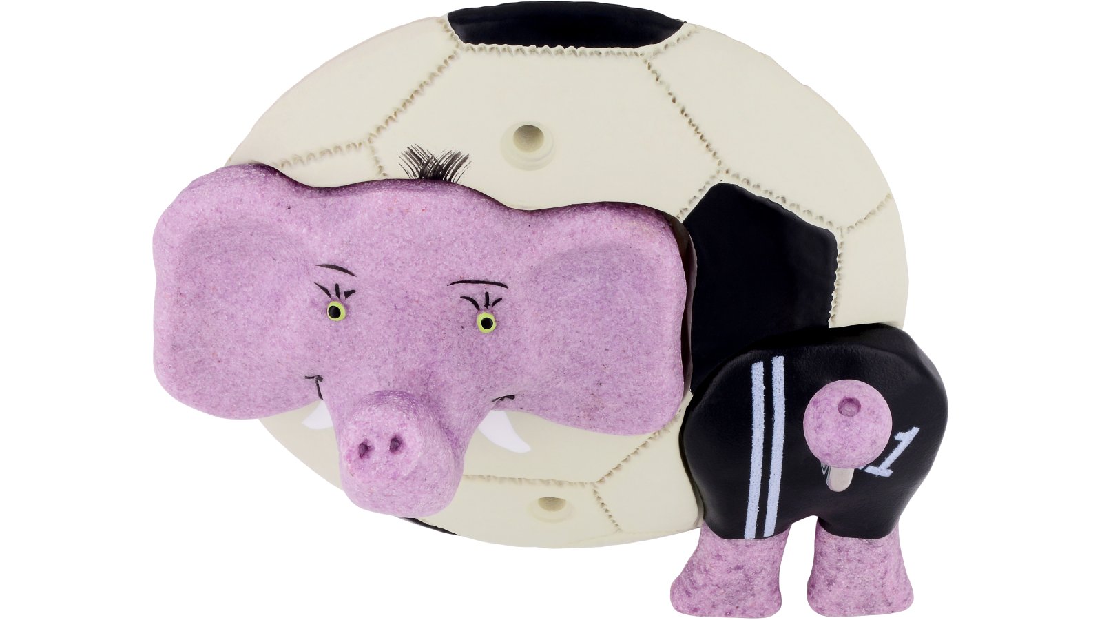 Hakenleiste-Schmoelln-bunt-Kunststoff-laenge-127-711380-stehend Hakenleiste Schmölln Kunststoff bunt - 127 mm lang vor weißem Hintergrund