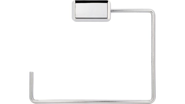 Handtuchhalter Lauingen Stahl - Kunststoff chrom glänzend galvanisiert chrom glänzend grau - 164 mm lang  vor weißem Hintergrund