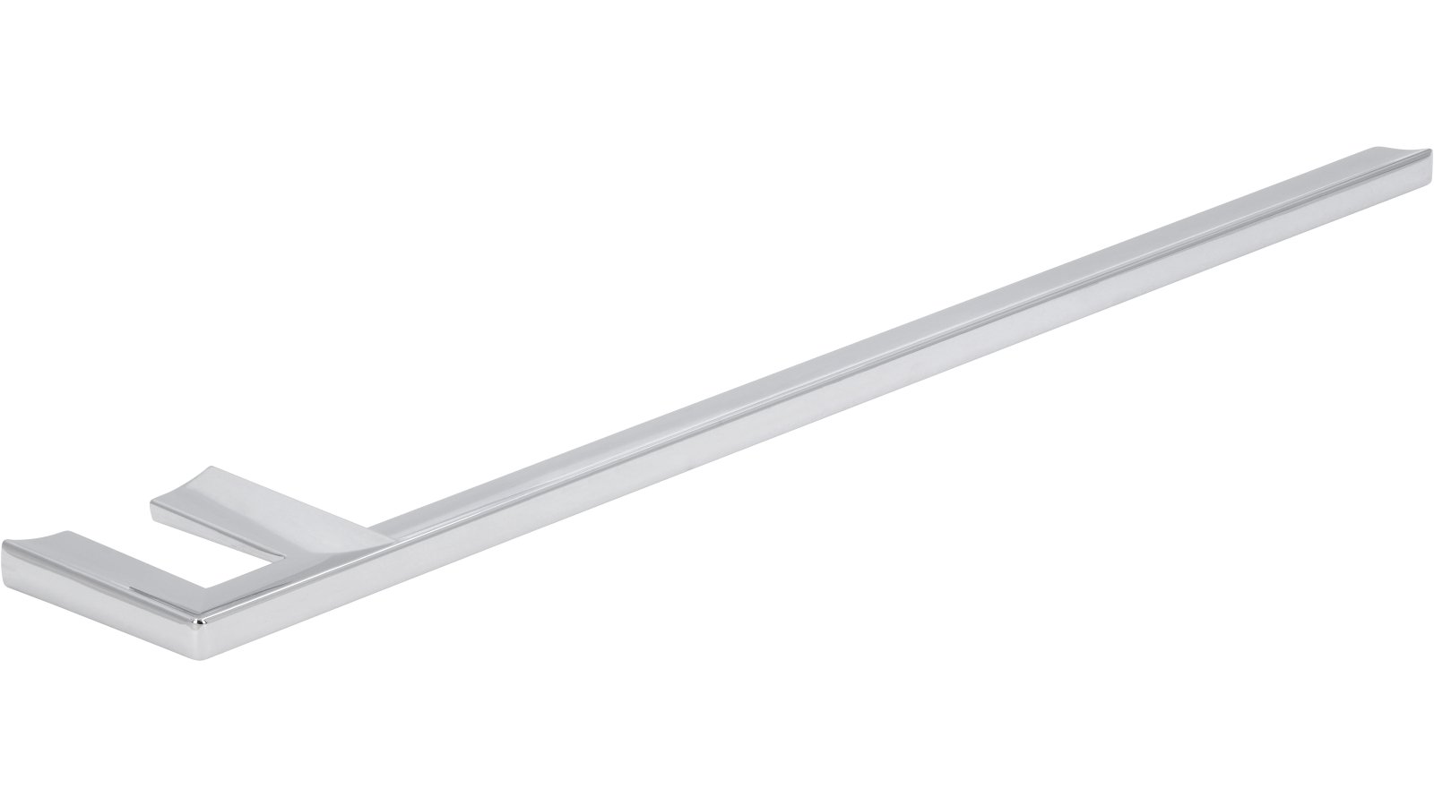 Handtuchhalter-Neuenhagen-chrom-Zinkdruckguss-Zinkdruckguss-laenge-380-768464-seitlich Handtuchhalter Neuenhagen Zinkdruckguß - chrom glänzend - 380 mm lang vor weißem Hintergrund