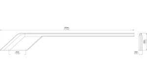 Handtuchhalter-Winterberg-chrom-Zinkdruckguss-Zinkdruckguss-laenge-380-768436-technische-zeichnung Handtuchhalter Winterberg Zinkdruckguß - chrom glänzend - 380 mm lang vor weißem Hintergrund