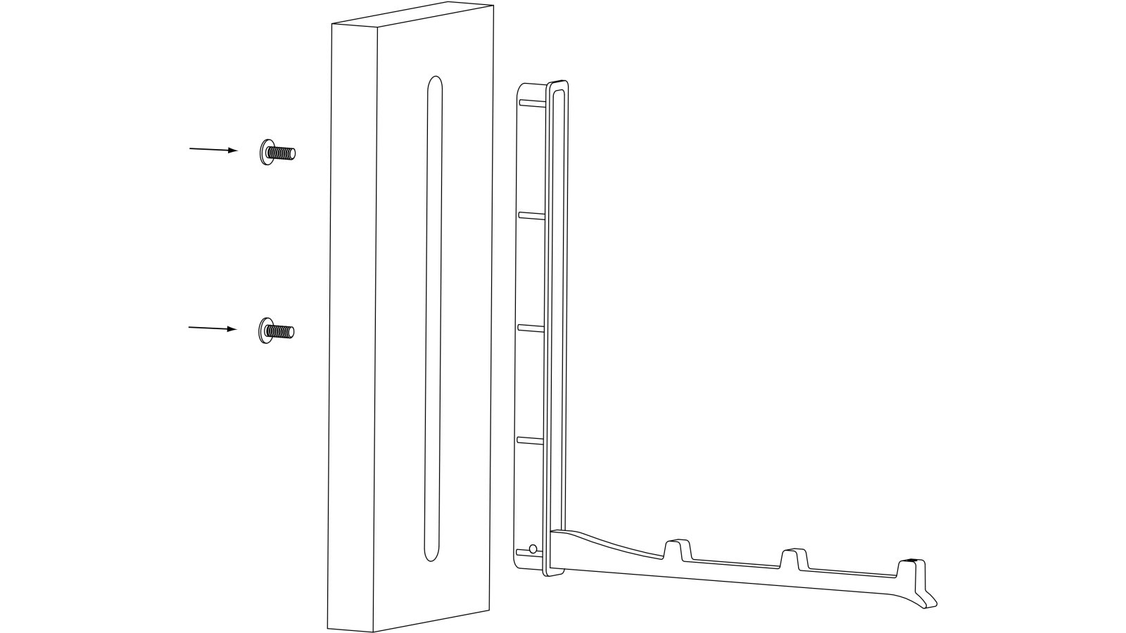 Klapparm Hude Druckguss schwarz matt pulverbeschichtet - 177 mm lang  vor weißem Hintergrund