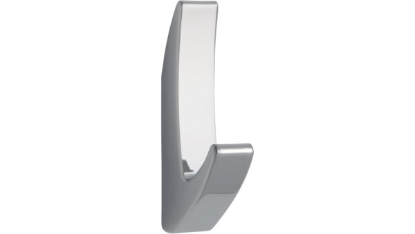 Haken Altenbeken Druckguss chrom glänzend - 81 mm lang  vor weißem Hintergrund